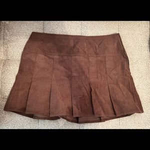 H&M Brown Corduroy Mini Skirt (NWT)
